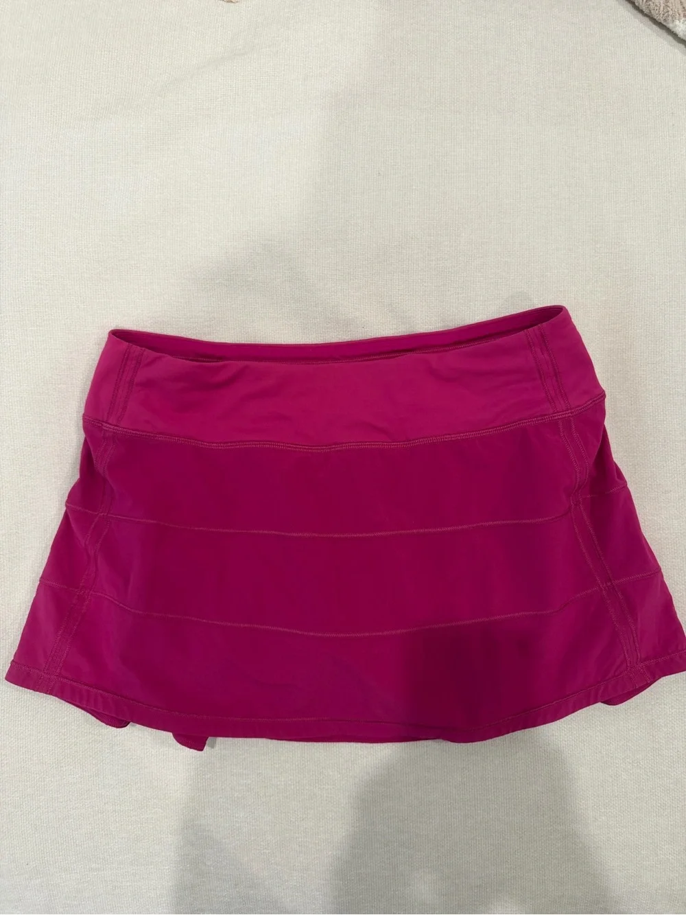lululemon athletica Magenta Circle Skirt with Zip Pocket